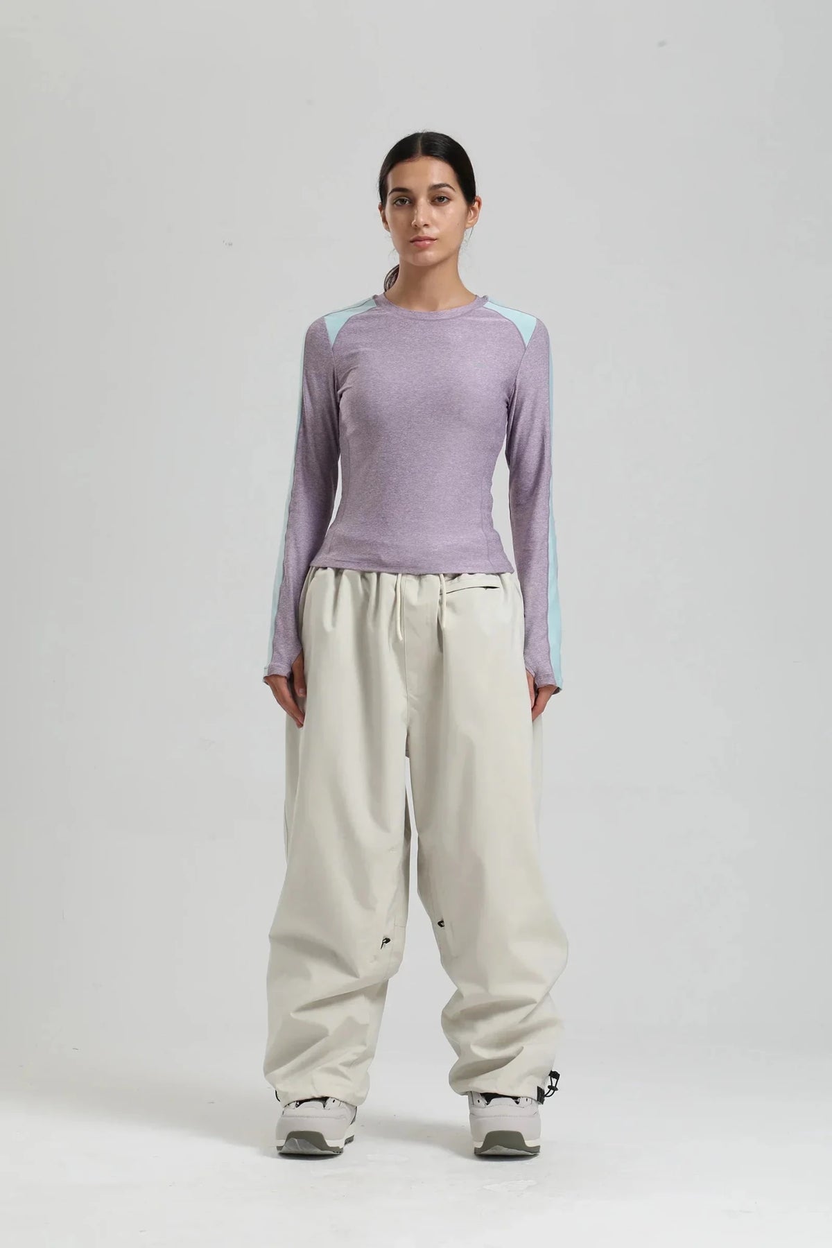 Spodnie Męskie | Szerokie nogawki i wysoki stan ze sznurkiem - Arkadya Outlet - Trousers