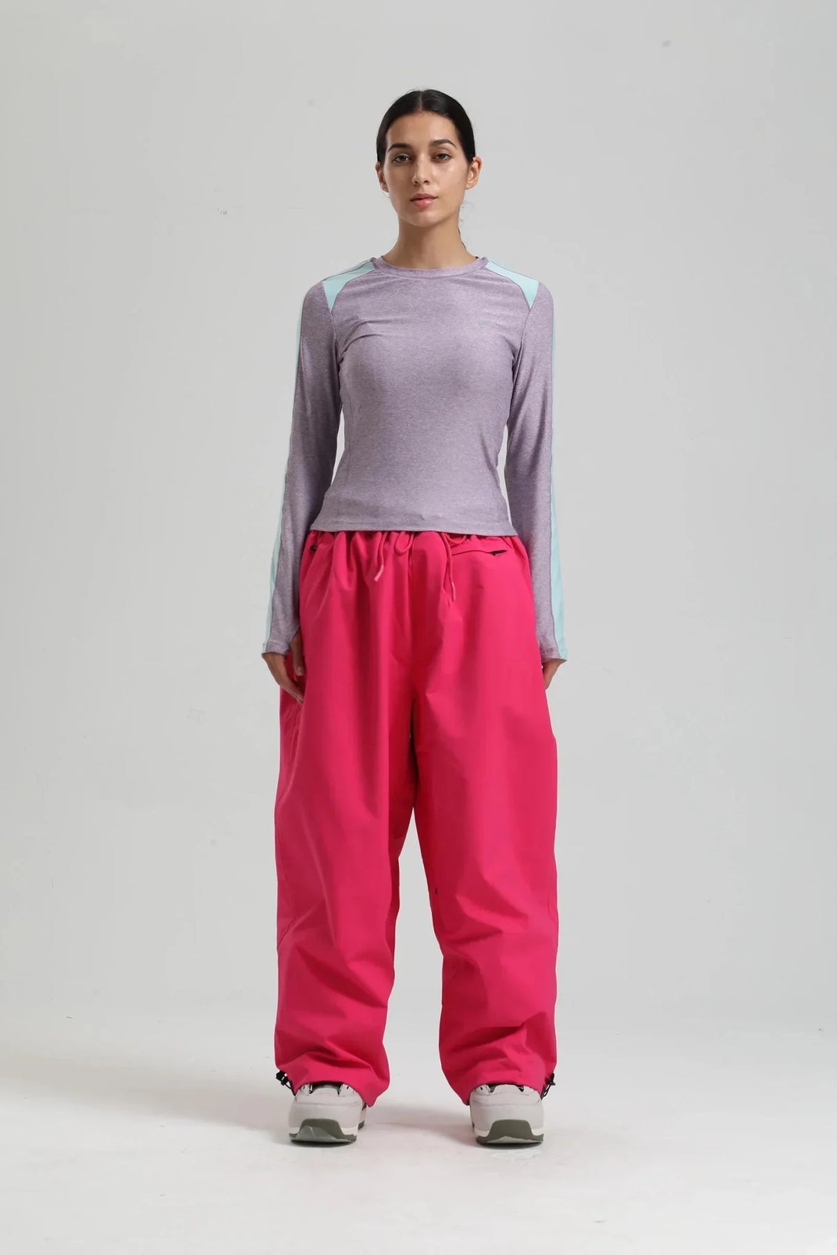 Spodnie Męskie | Szerokie nogawki i wysoki stan ze sznurkiem - Arkadya Outlet - Trousers