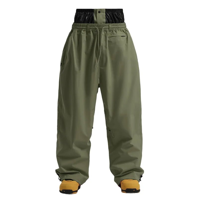 Spodnie Męskie | Szerokie nogawki i wysoki stan ze sznurkiem - Arkadya Outlet - Trousers