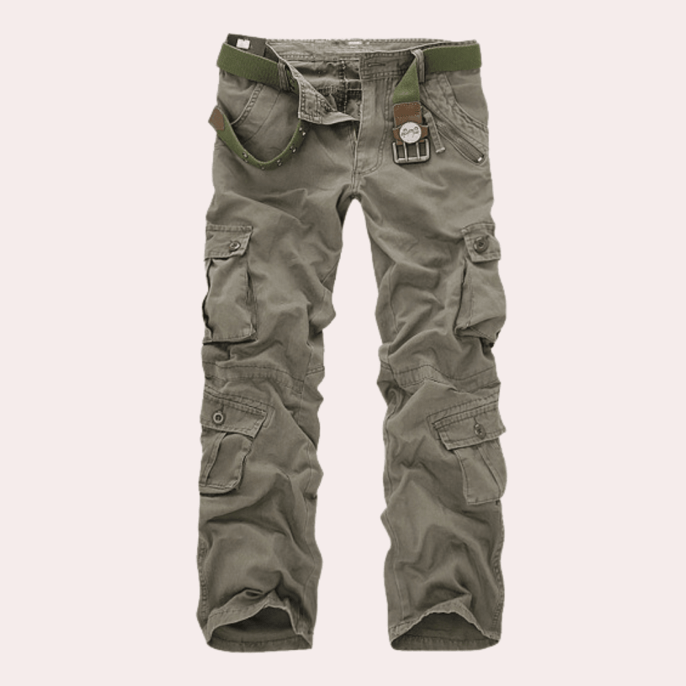Spodnie Męskie | Wielokieszeniowe z Regulowanymi Mankietami - Arkadya Outlet - Trousers