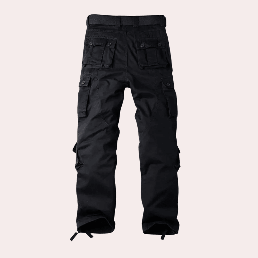 Spodnie Męskie | Wielokieszeniowe z Regulowanymi Mankietami - Arkadya Outlet - Trousers