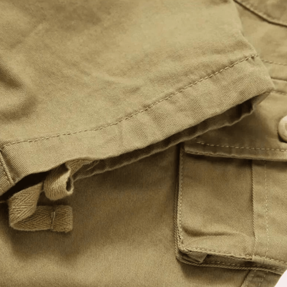 Spodnie Męskie | Wielokieszeniowe z Regulowanymi Mankietami - Arkadya Outlet - Trousers