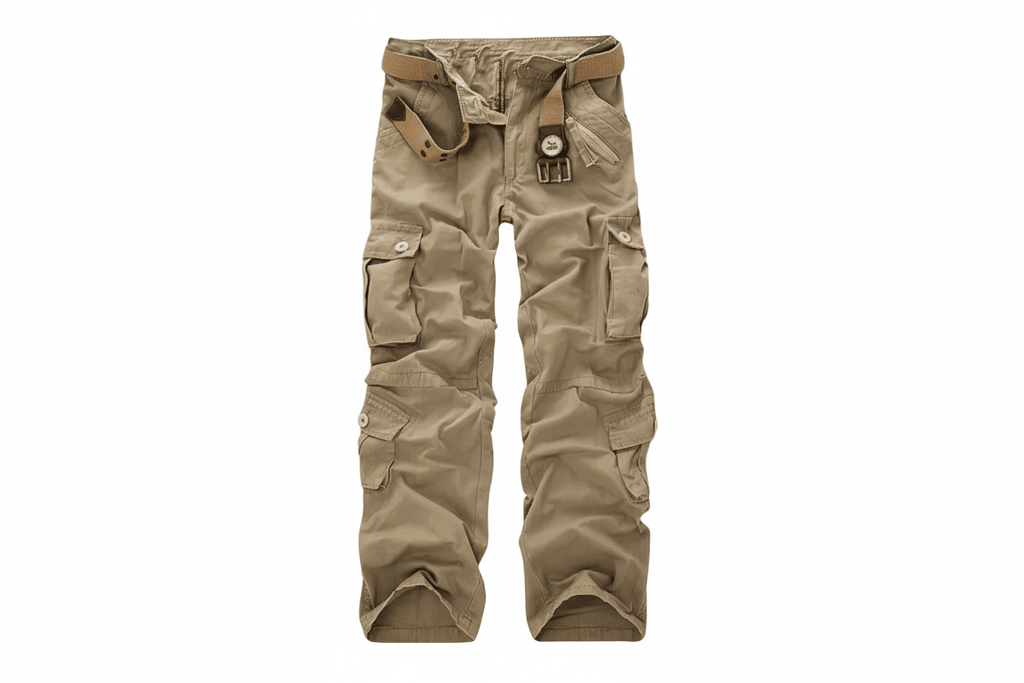 Spodnie Męskie | Wielokieszeniowe z Regulowanymi Mankietami - Arkadya Outlet - Trousers