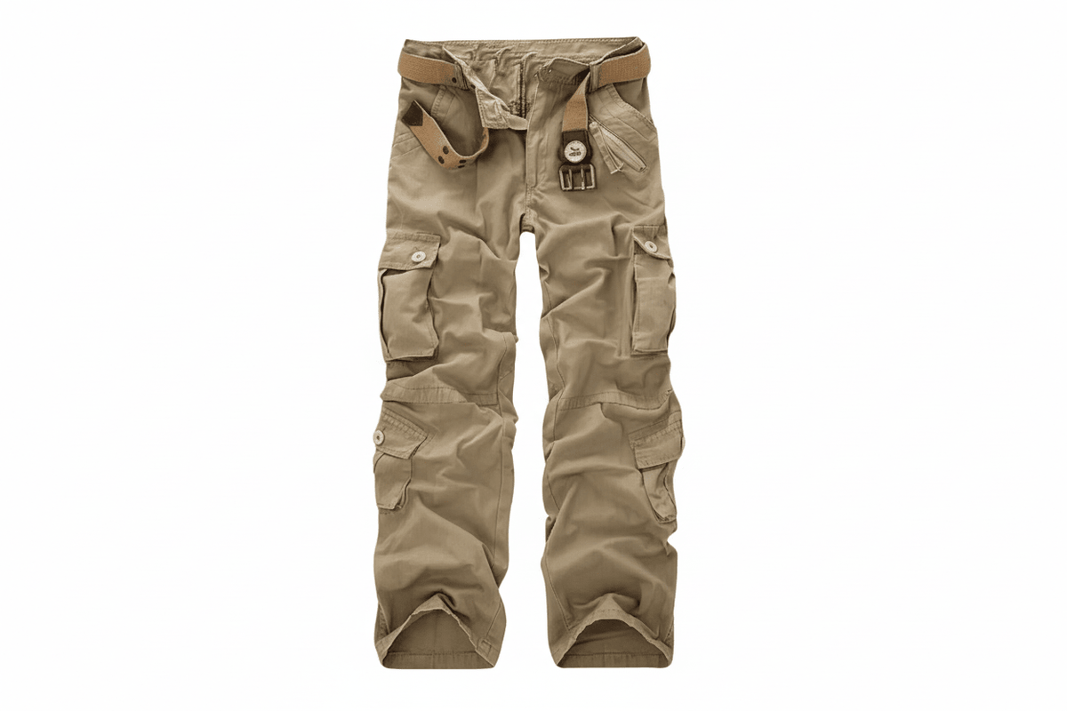 Spodnie Męskie | Wielokieszeniowe z Regulowanymi Mankietami - Arkadya Outlet - Trousers