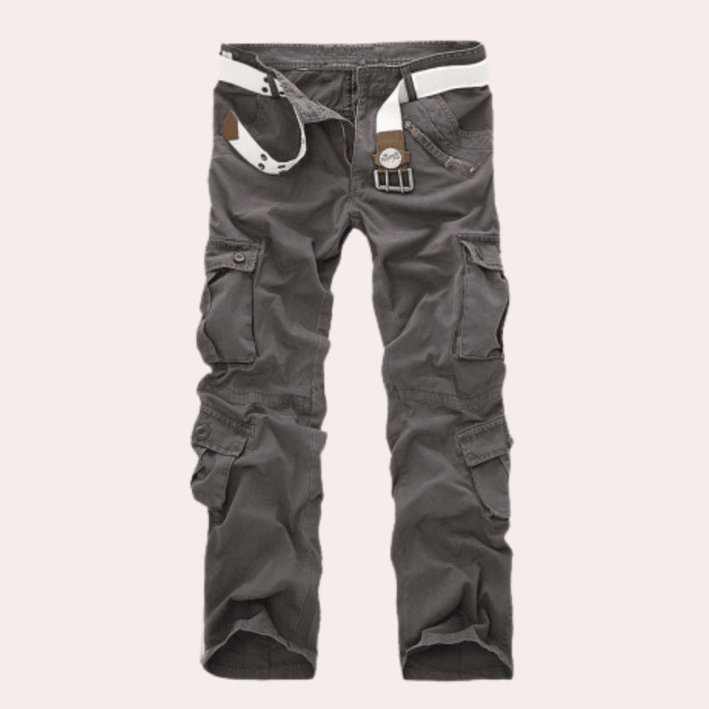 Spodnie Męskie | Wielokieszeniowe z Regulowanymi Mankietami - Arkadya Outlet - Trousers