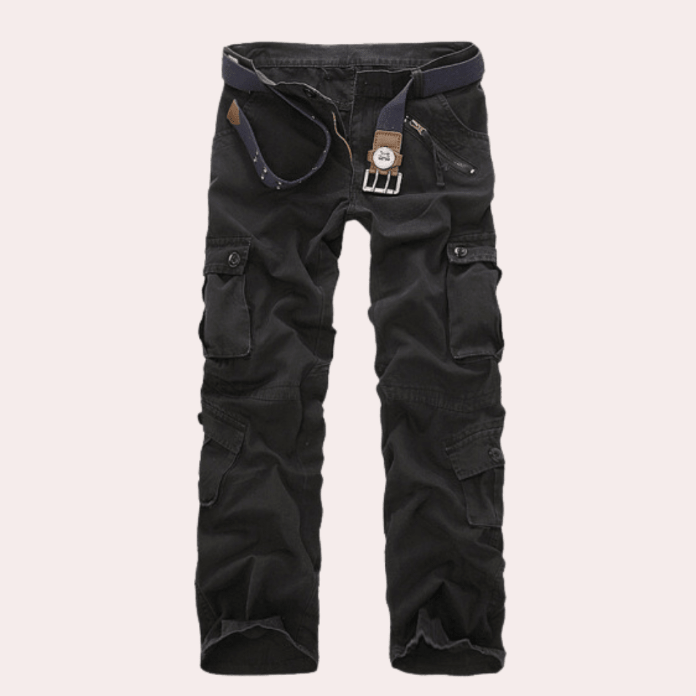 Spodnie Męskie | Wielokieszeniowe z Regulowanymi Mankietami - Arkadya Outlet - Trousers
