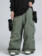 Spodnie Unisex Snowboardowe | Luźny Krój Cargo Zimowy - Arkadya Outlet - Trousers
