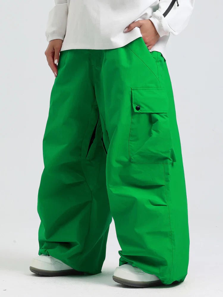Spodnie Unisex Snowboardowe | Luźny Krój Cargo Zimowy - Arkadya Outlet - Trousers