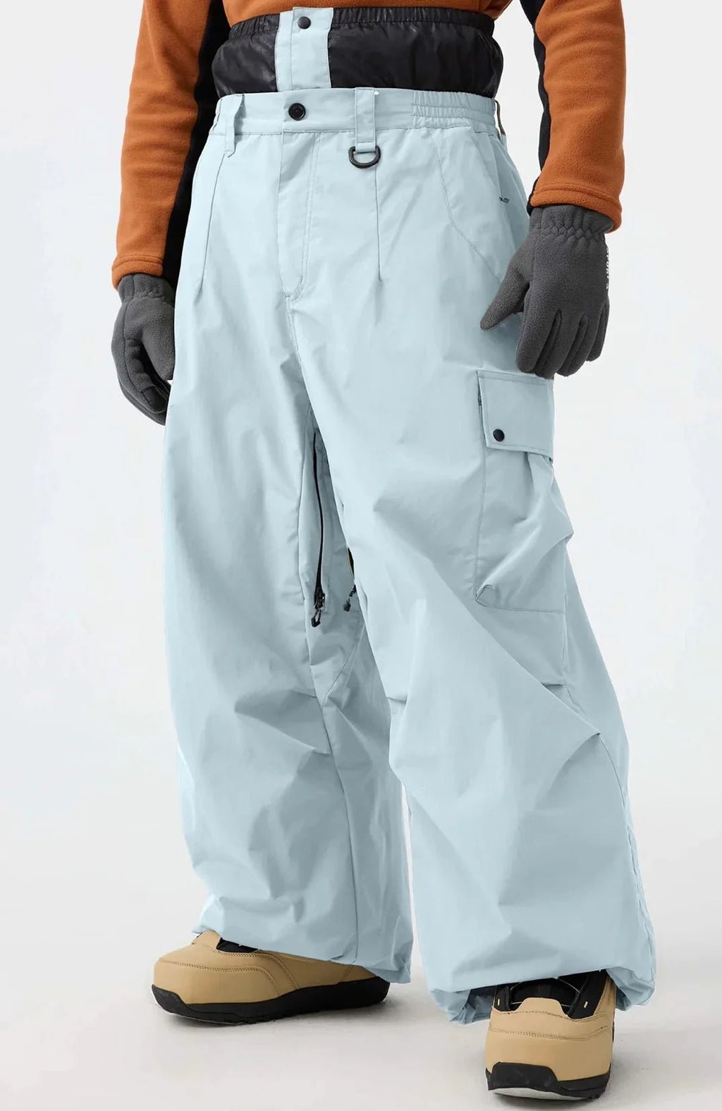 Spodnie Unisex Snowboardowe | Luźny Krój Cargo Zimowy - Arkadya Outlet - Trousers