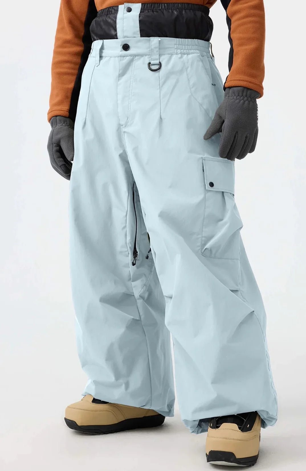 Spodnie Unisex Snowboardowe | Luźny Krój Cargo Zimowy - Arkadya Outlet - Trousers