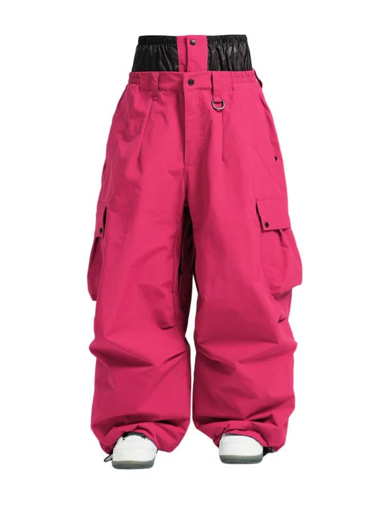 Spodnie Unisex Snowboardowe | Luźny Krój Cargo Zimowy - Arkadya Outlet - Trousers