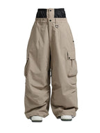 Spodnie Unisex Snowboardowe | Luźny Krój Cargo Zimowy - Arkadya Outlet - Trousers