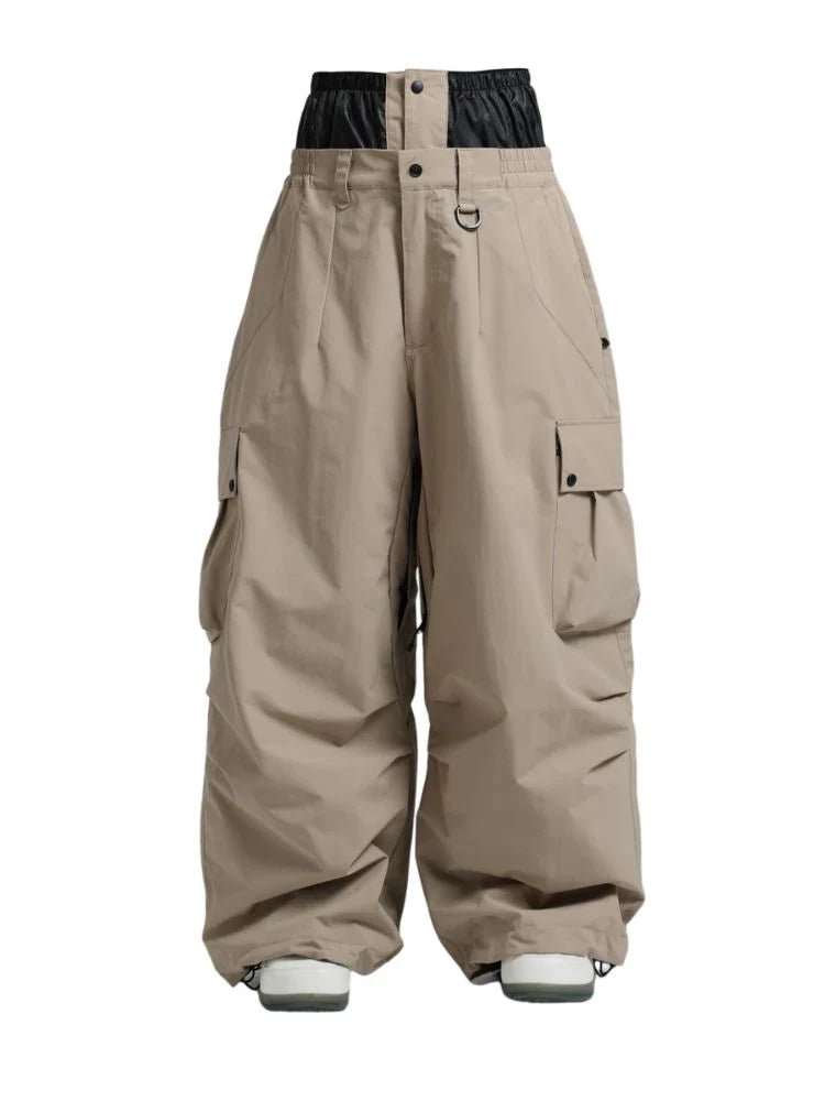 Spodnie Unisex Snowboardowe | Luźny Krój Cargo Zimowy - Arkadya Outlet - Trousers