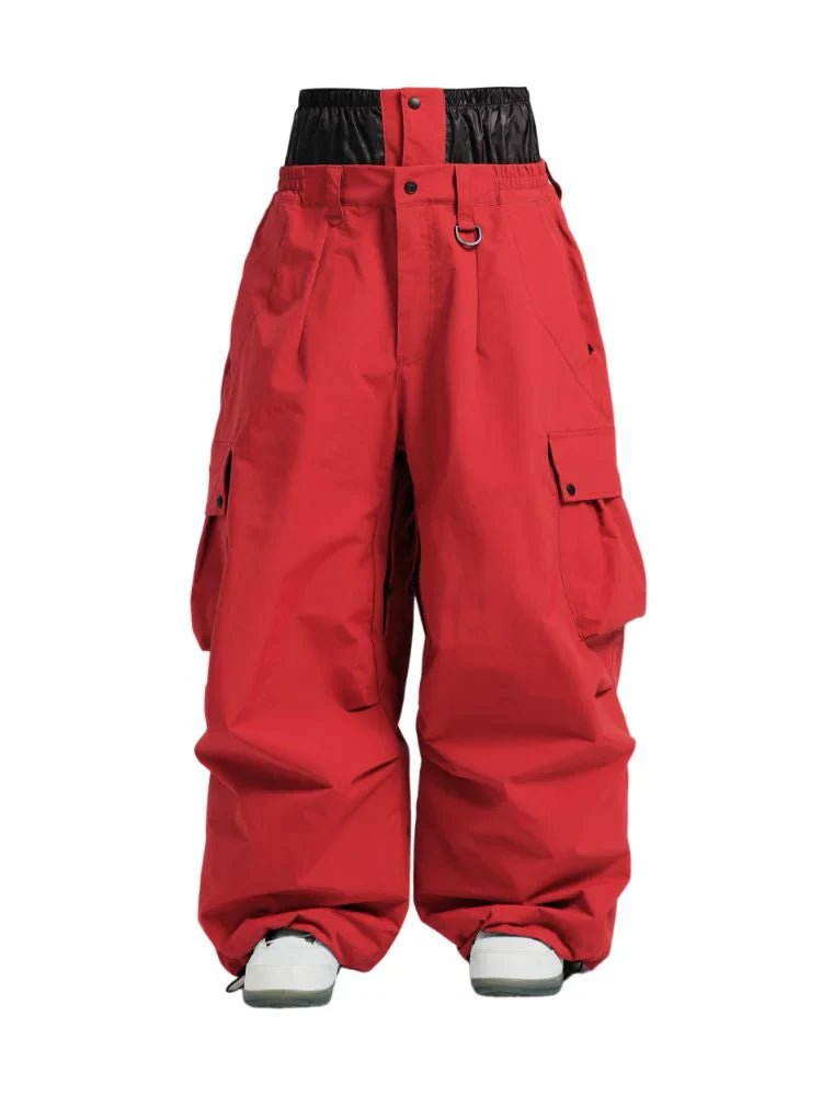 Spodnie Unisex Snowboardowe | Luźny Krój Cargo Zimowy - Arkadya Outlet - Trousers