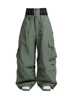 Spodnie Unisex Snowboardowe | Luźny Krój Cargo Zimowy - Arkadya Outlet - Trousers
