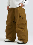 Spodnie Unisex Snowboardowe | Luźny Krój Cargo Zimowy - Arkadya Outlet - Trousers