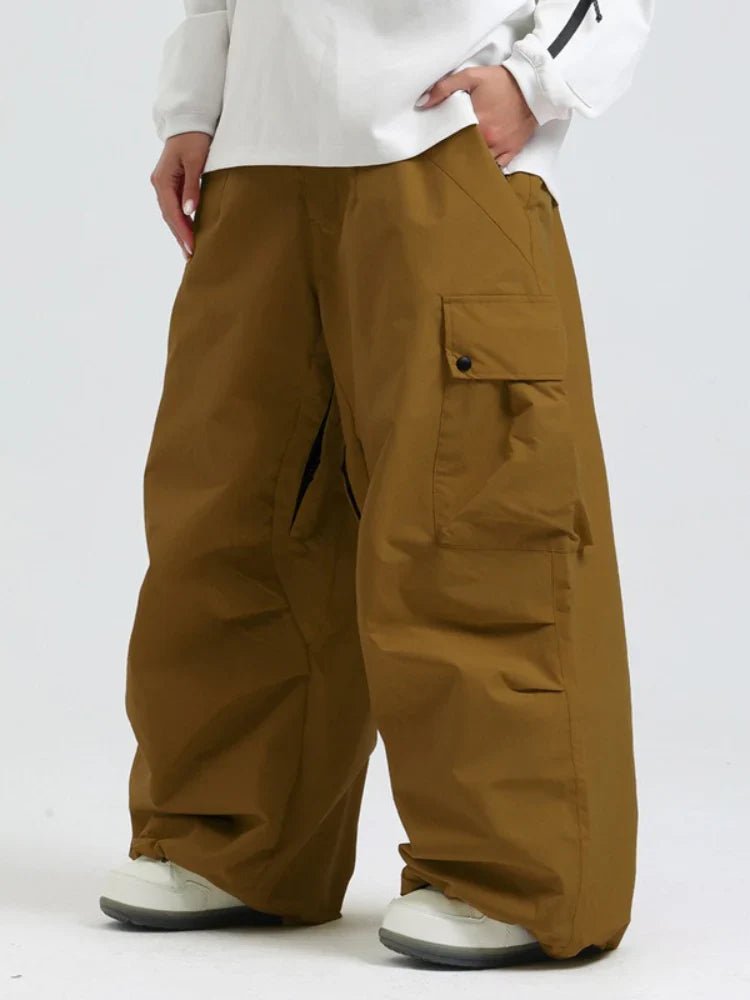 Spodnie Unisex Snowboardowe | Luźny Krój Cargo Zimowy - Arkadya Outlet - Trousers