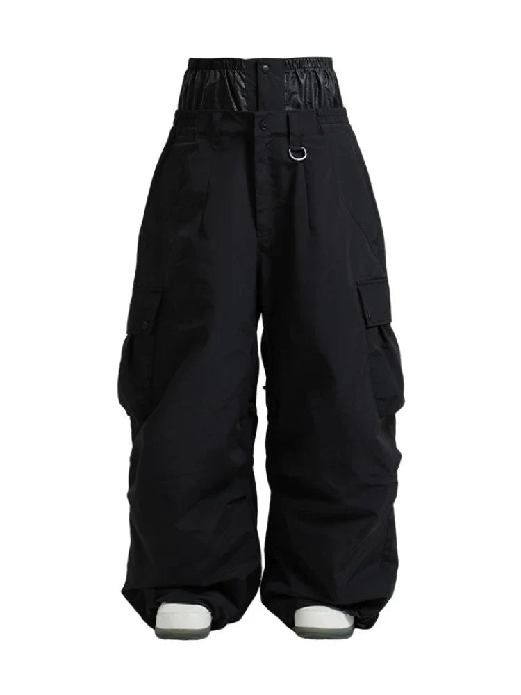 Spodnie Unisex Snowboardowe | Luźny Krój Cargo Zimowy - Arkadya Outlet - Trousers
