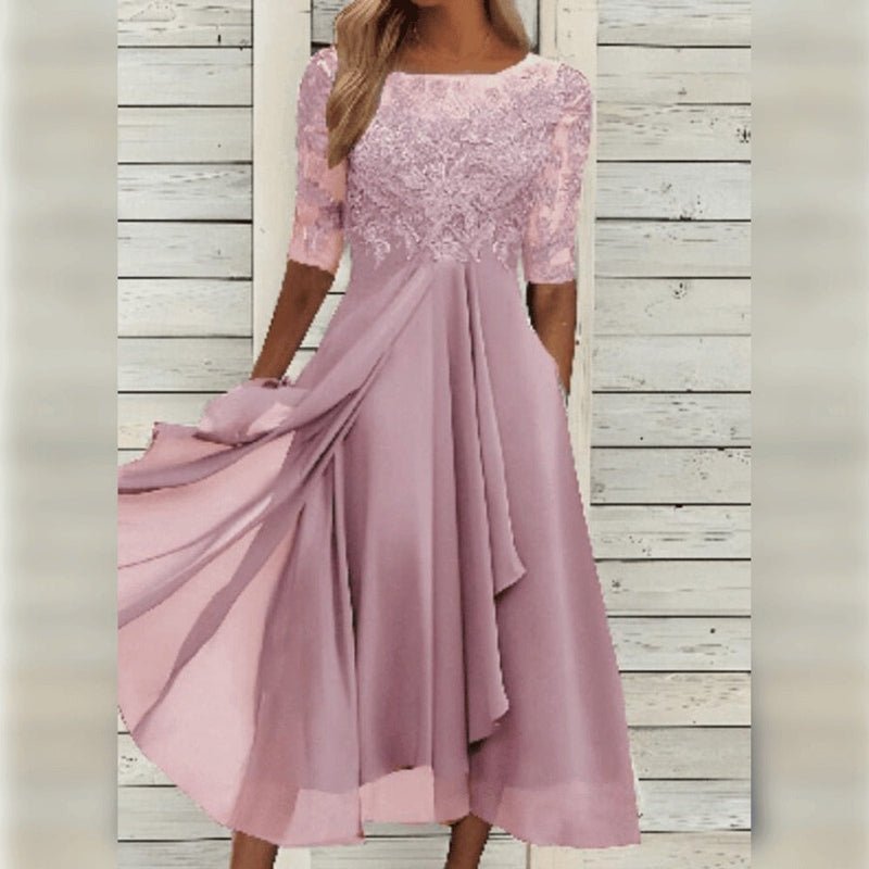 Sukienka Damska | Dopasowany krój z dekoltem z przodu - Arkadya Outlet - Dresses