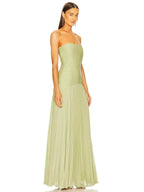 Sukienka Damska Maxi | Krój Drop-waist bez Rękawów - Arkadya Outlet - Dresses