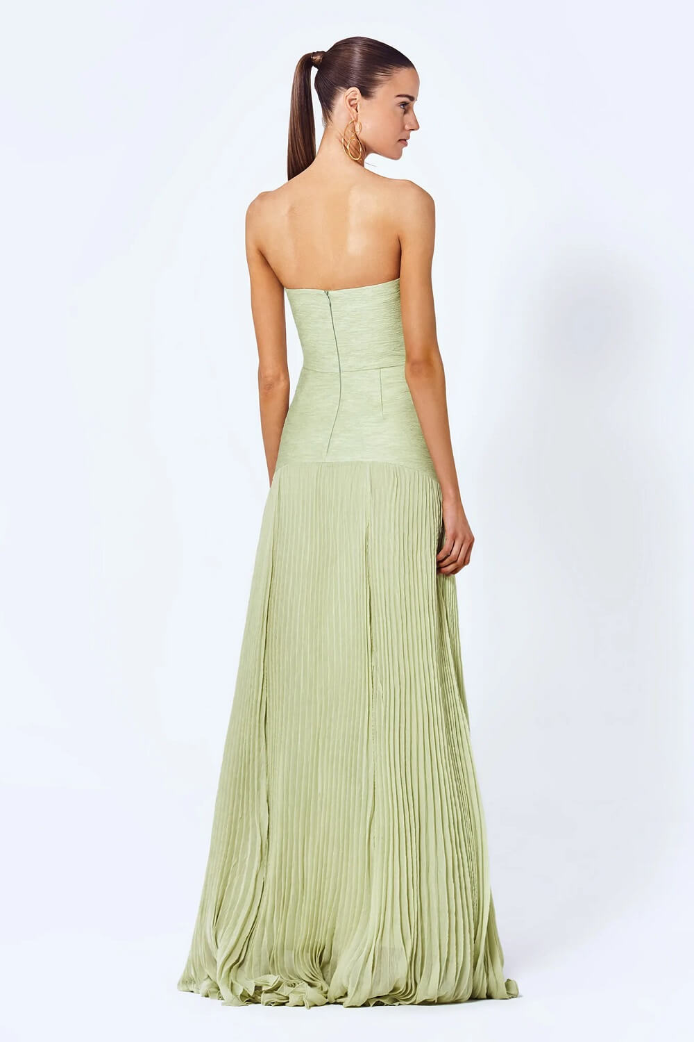 Sukienka Damska Maxi | Krój Drop-waist bez Rękawów - Arkadya Outlet - Dresses