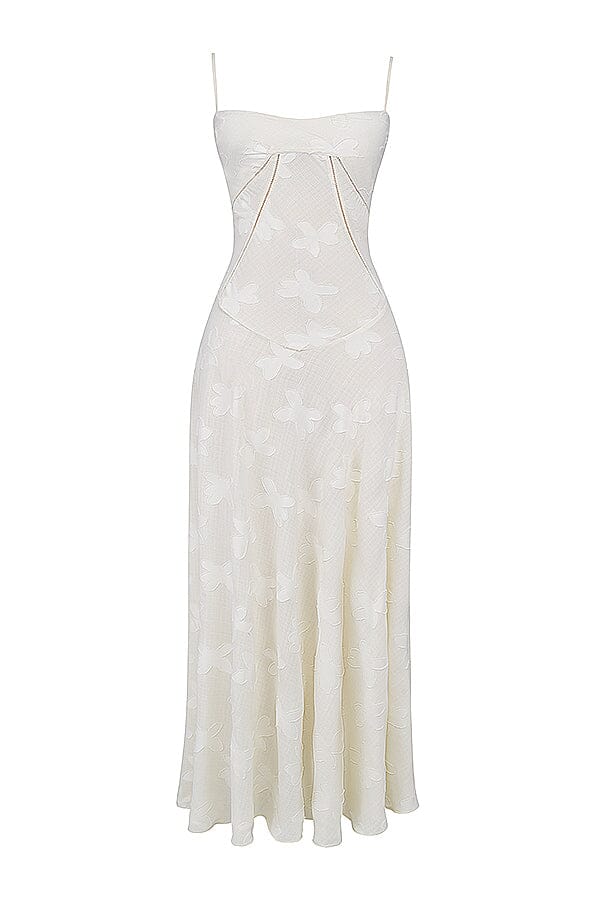 Sukienka Damska Maxi | Pełna długość z dekoracyjnymi detalami - Arkadya Outlet - Dresses