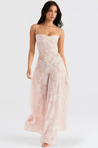 Sukienka Damska Maxi | Pełna długość z dekoracyjnymi detalami - Arkadya Outlet - Dresses
