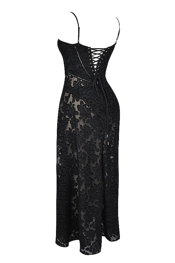Sukienka Damska Maxi | Pełna długość z dekoracyjnymi detalami - Arkadya Outlet - Dresses