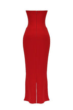 Sukienka gorsetowa bez ramiączek dopasowana - Arkadya Outlet - Women Maxi Dress
