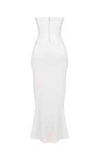 Sukienka gorsetowa bez ramiączek dopasowana - Arkadya Outlet - Women Maxi Dress