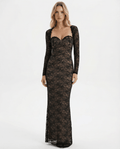 Sukienka maxi bez ramiączek – odpinane rękawy, wieczorowa - Arkadya Outlet - Women Maxi Dress