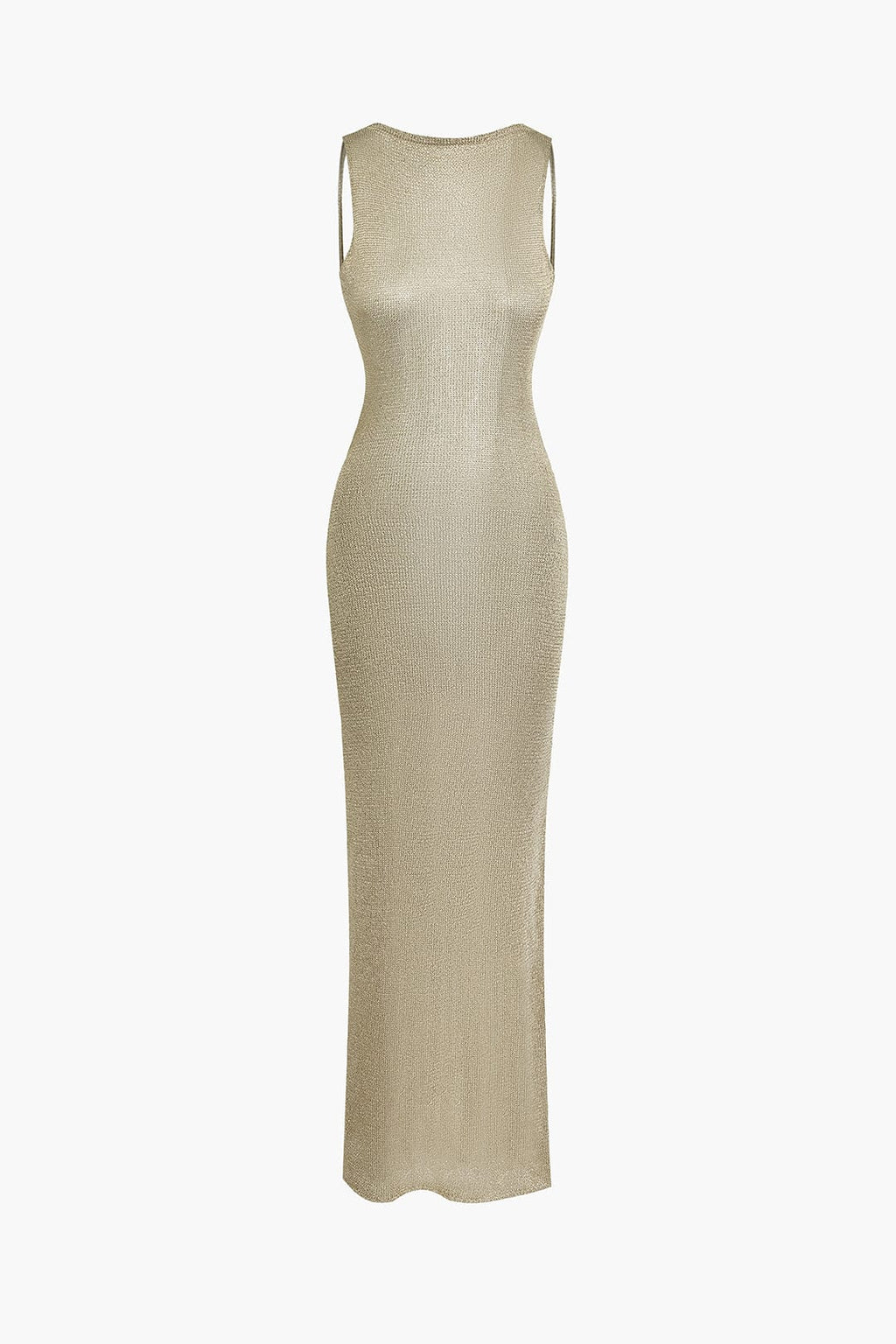 Sukienka maxi damska – odkryte plecy, wycięcia - Arkadya Outlet - Women Maxi Dress