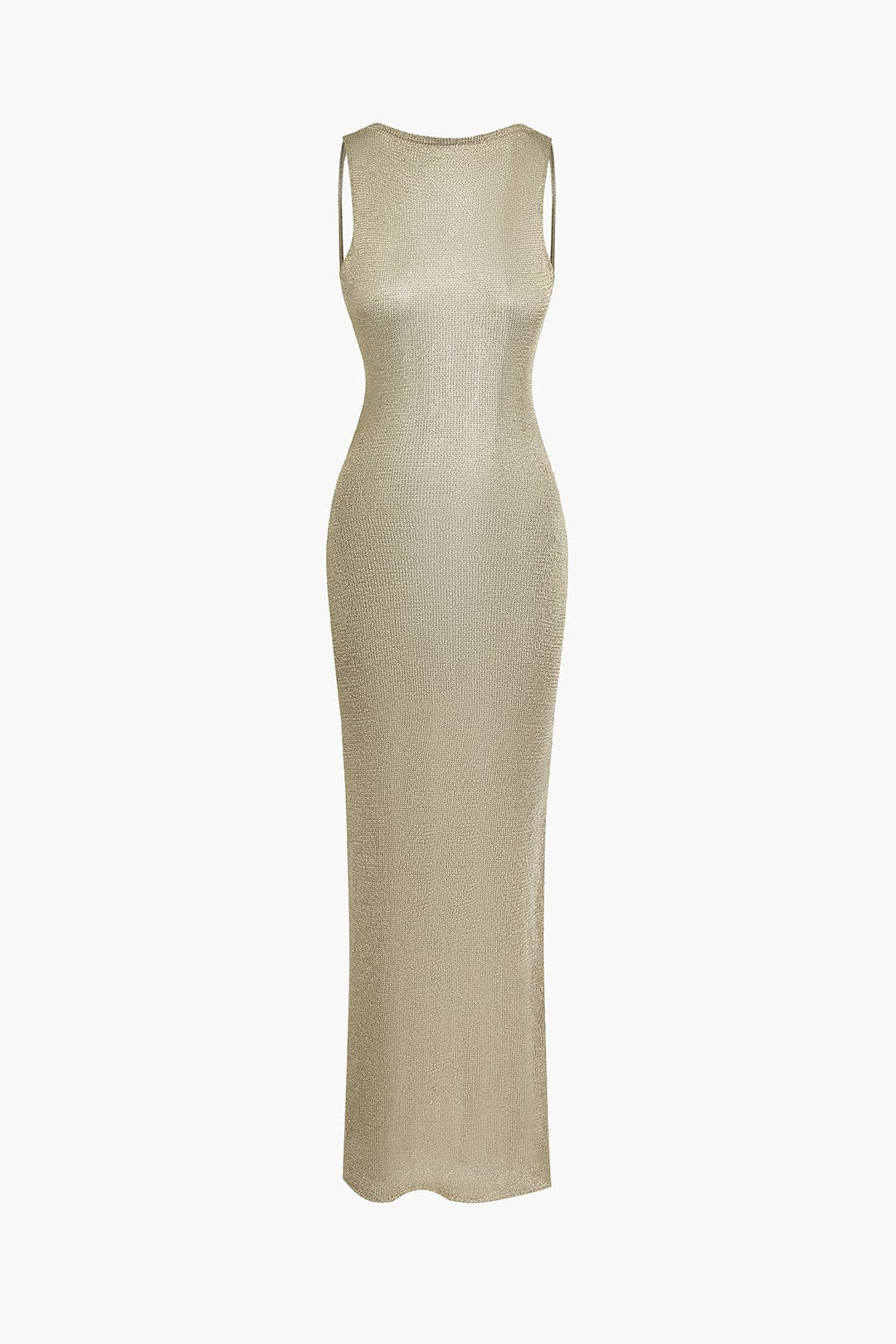 Sukienka maxi damska – odkryte plecy, wycięcia - Arkadya Outlet - Women Maxi Dress
