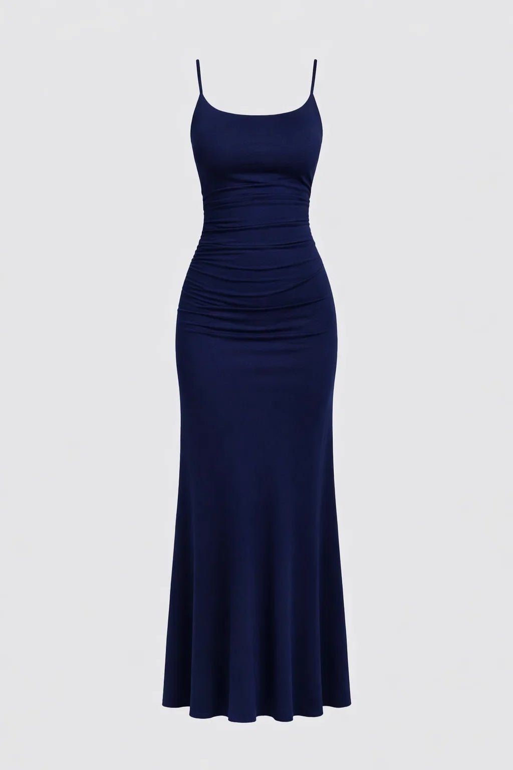 Sukienka maxi dopasowana z zakładkami - Arkadya Outlet - Women Maxi Dress