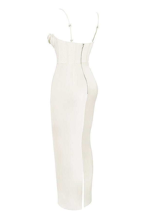 Sukienka maxi gorsetowa bez rękawów - Arkadya Outlet - Women Maxi Dress