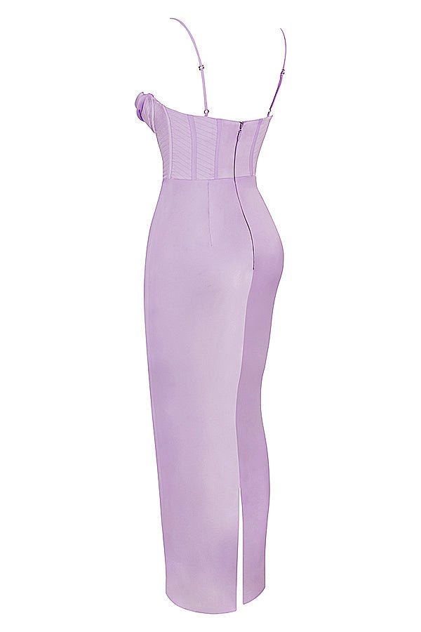 Sukienka maxi gorsetowa bez rękawów - Arkadya Outlet - Women Maxi Dress