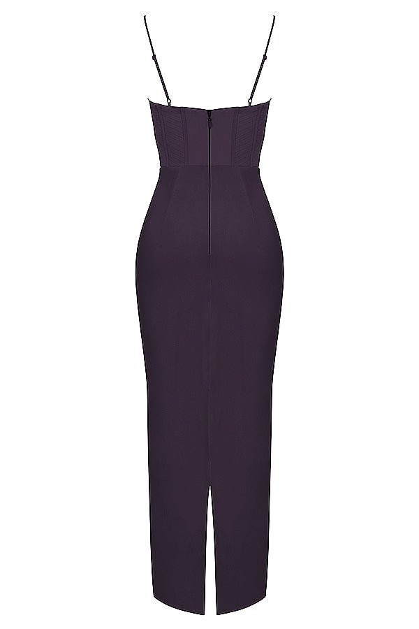 Sukienka maxi gorsetowa bez rękawów - Arkadya Outlet - Women Maxi Dress