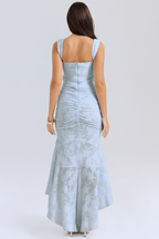 Sukienka maxi gorsetowa z asymetrycznym dołem - Arkadya Outlet - Women Maxi Dress