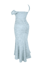 Sukienka maxi gorsetowa z asymetrycznym dołem - Arkadya Outlet - Women Maxi Dress