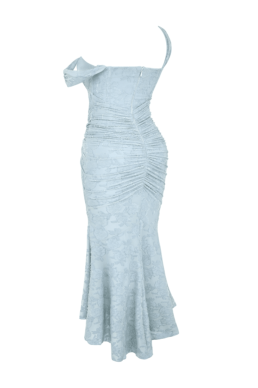 Sukienka maxi gorsetowa z asymetrycznym dołem - Arkadya Outlet - Women Maxi Dress