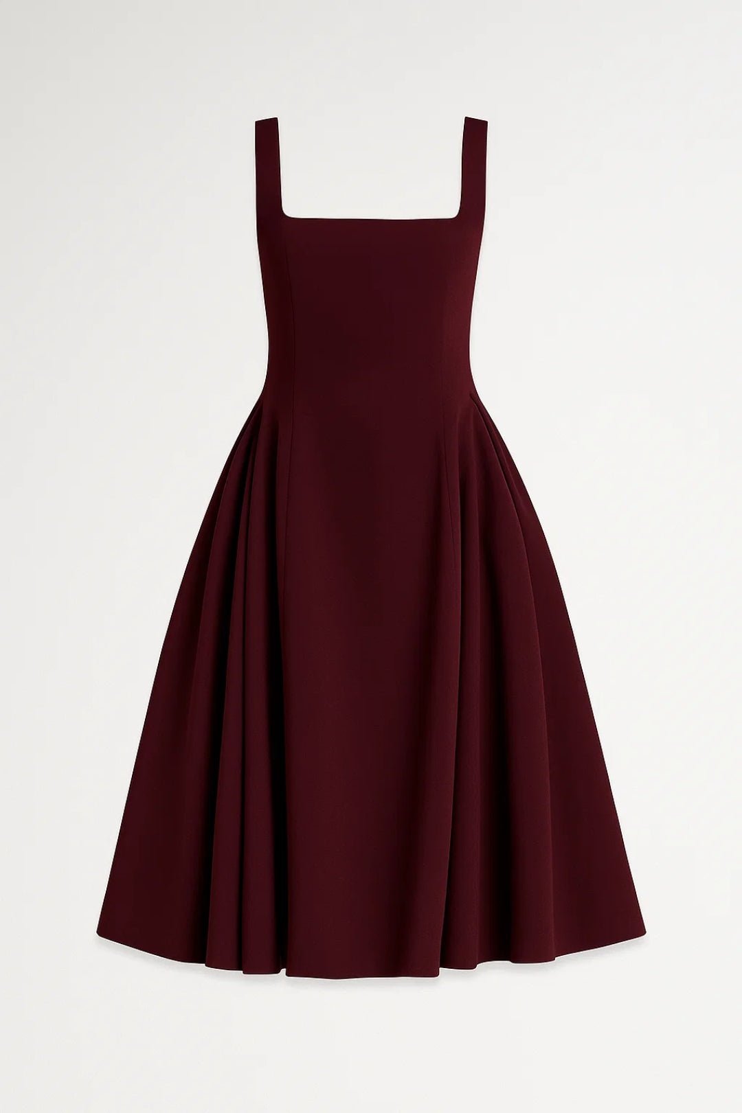 Sukienka midi damska – dopasowana góra, rozkloszowany dół - Arkadya Outlet - Women Midi Dress