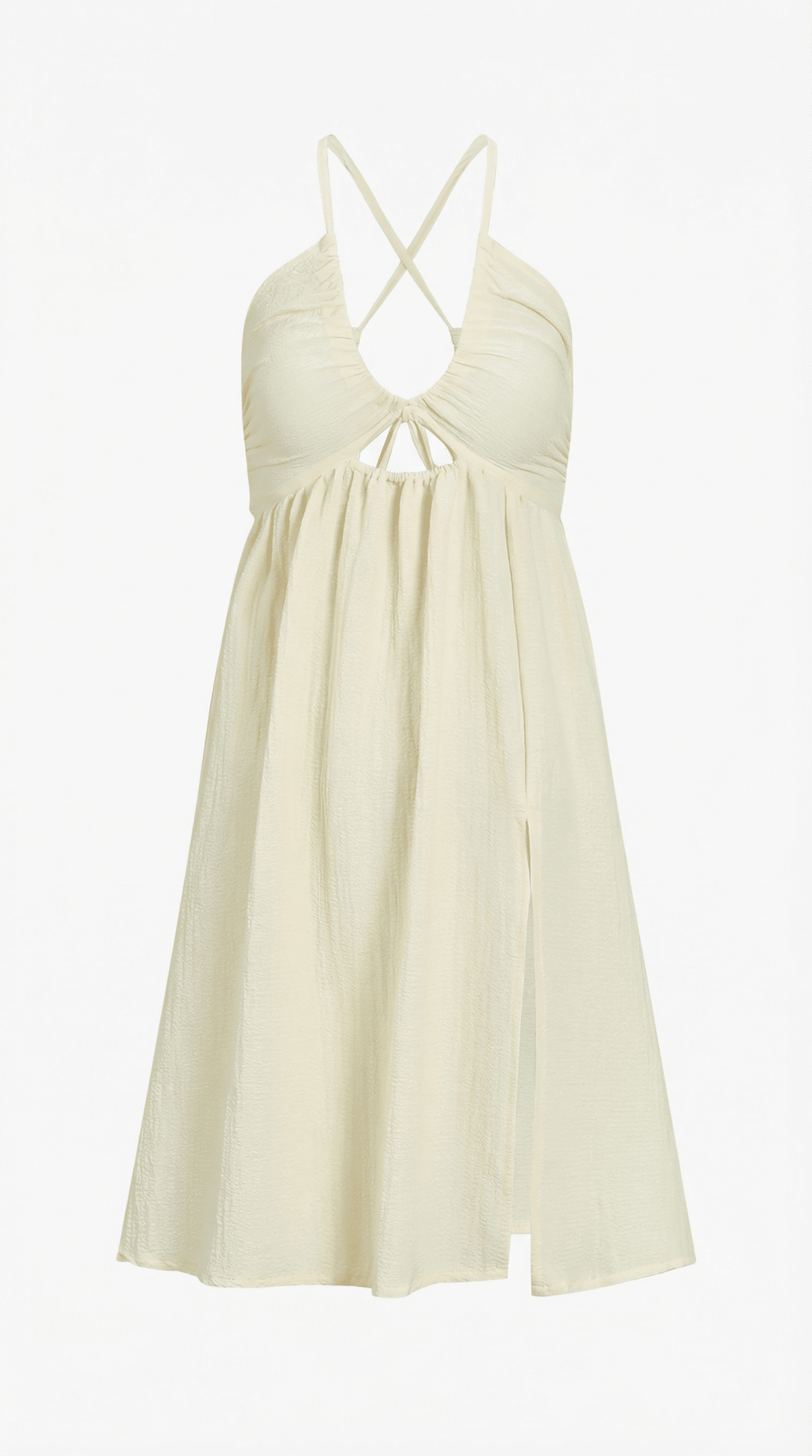 Sukienka midi regulowane ramiączka – rozcięcie dekoltu - Arkadya Outlet - Women Midi Dress