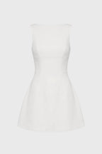 Sukienka mini bez ramiączek dopasowana - Arkadya Outlet - Women Mini Dress