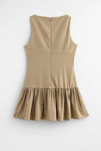 Sukienka mini z falbaną przy dole - Arkadya Outlet - Women Mini Dress