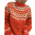 Sweter Damski | Dzianinowy Krój z Długim Rękawem na Zimę - Arkadya Outlet - Sweaters