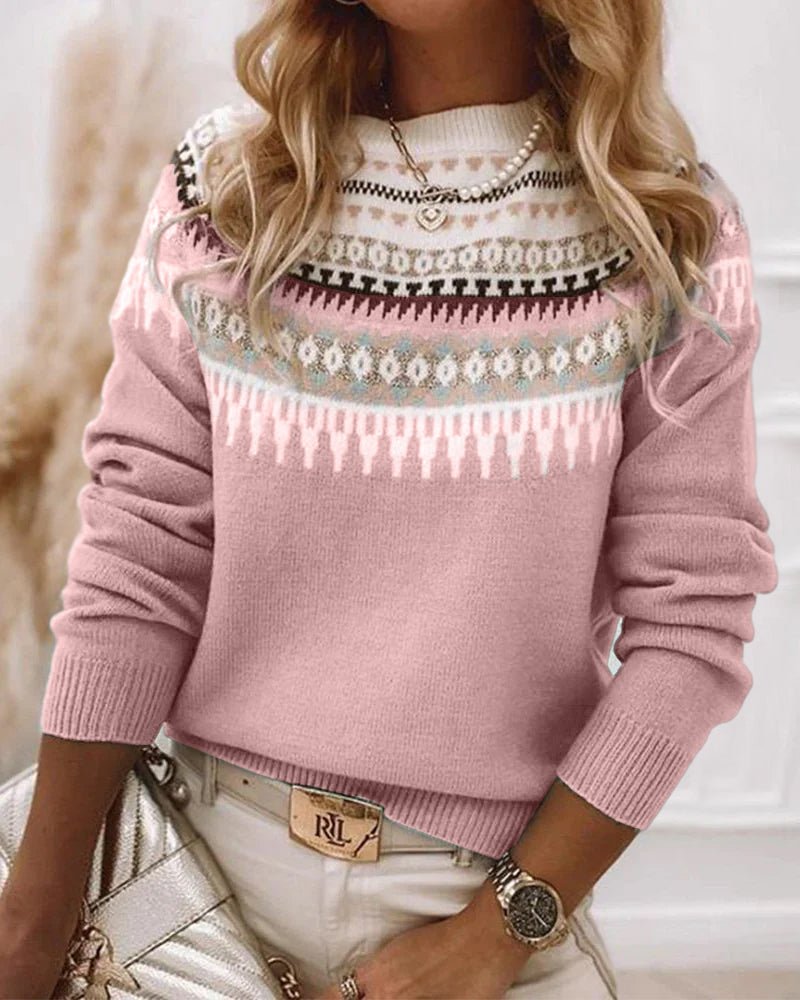 Sweter Damski | Dzianinowy krój z luźnym dopasowaniem - Arkadya Outlet - Sweaters