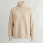 Sweter Damski | Golf z Długim Rękawem i Kroju Pullover - Arkadya Outlet - Sweaters