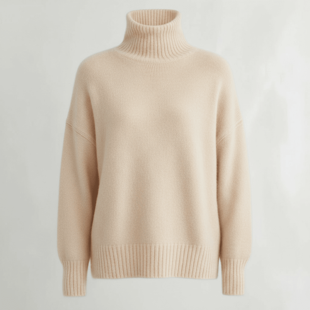Sweter Damski | Golf z Długim Rękawem i Kroju Pullover - Arkadya Outlet - Sweaters