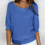Sweter Damski | Klasyczny krój z subtelnym wykończeniem detali - Arkadya Outlet - Sweaters