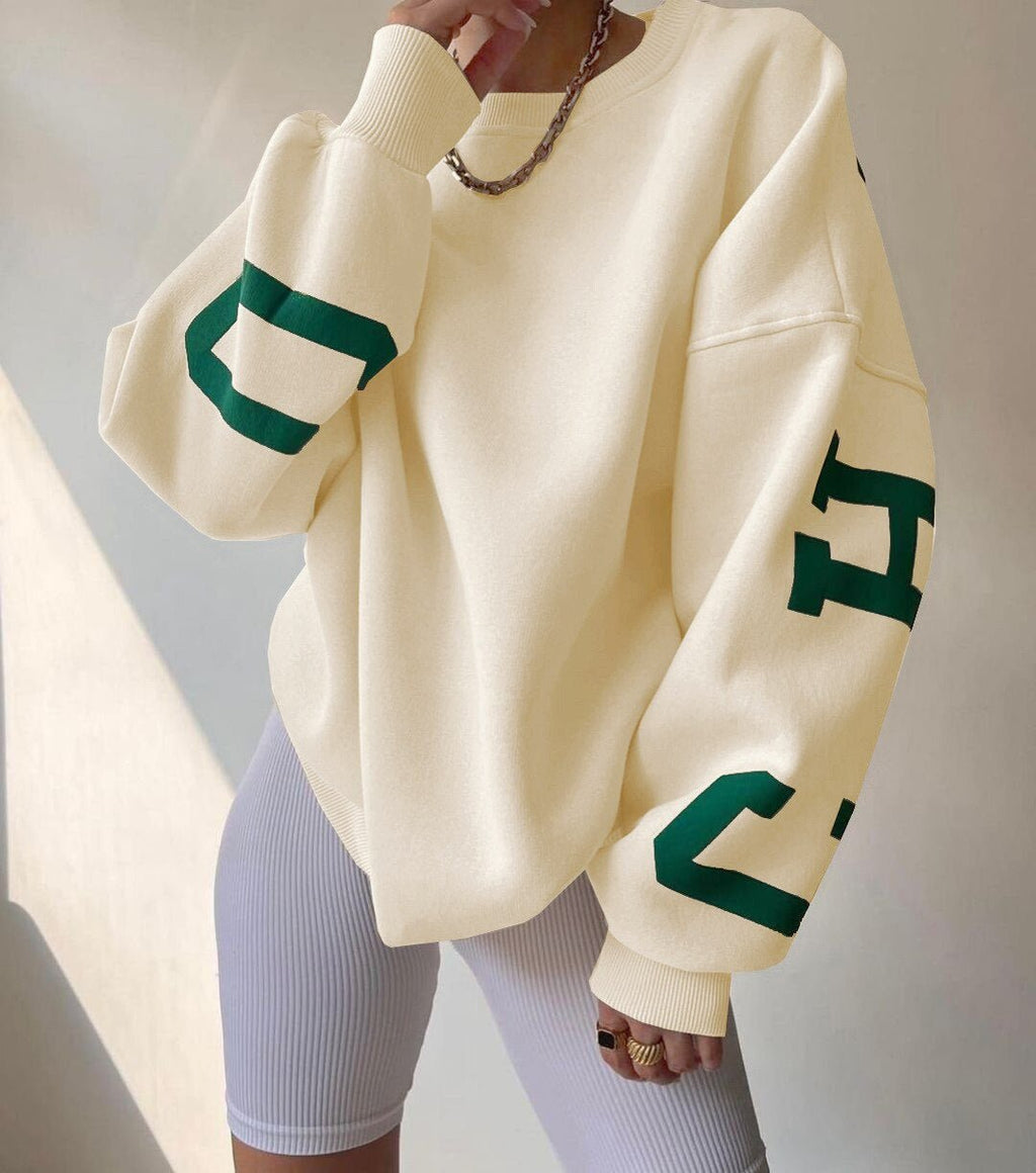 Sweter Damski | Oversizowy Krój z Długim Rękawem na Co Dzień - Arkadya Outlet - Sweaters